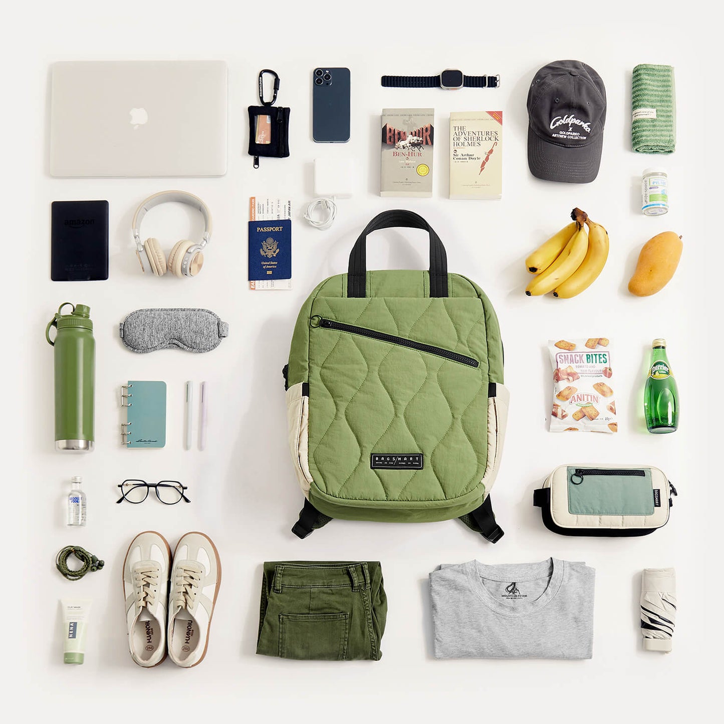 Bagsmartフェザーライトバッグ【新品・送料無料・３営業日以内に発送】